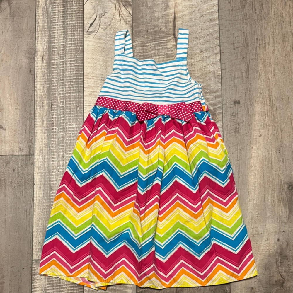 Youngland Rainbow Sleeveless Sundress- size 5